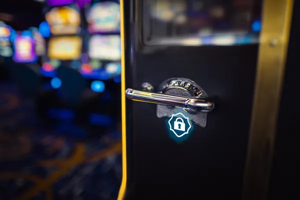 A glamorous woman holding casino chips in a neon-lit environment, representing the premium online casino atmosphere of VS999.